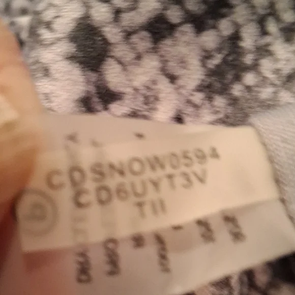 Calvin Klein Black and White Patterned Midi Dress - Picture 4 of 6